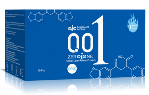 Ультратонкі презервативи з охолоджуючим ефектом OLO ZerOOne 001, 10 шт OLO309 фото