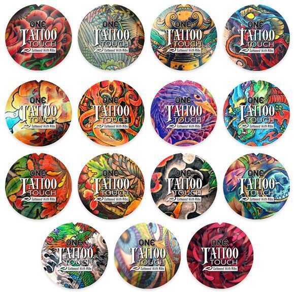 Презерватив ребристий ONE Tattoo Touch Blue, 1 шт SX0755 фото