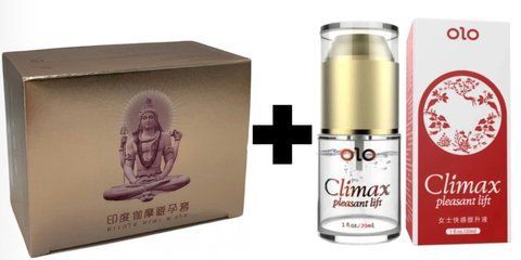 Набір презервативів OLO Gold Budda 10 шт + збуджуючий гель OLO Climax 20 мл OLO4567 фото