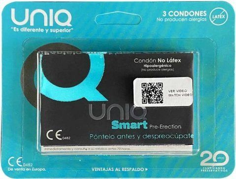 Презервативи безлатексні UNIQ Smart, 3 шт 463781 фото