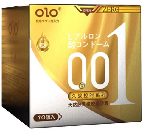 Презервативи тонкі ребристі OLO 0.01 Zero Yellow, з пролонгуючим ефектом та ароматом лимону. 10 шт MS206851 фото