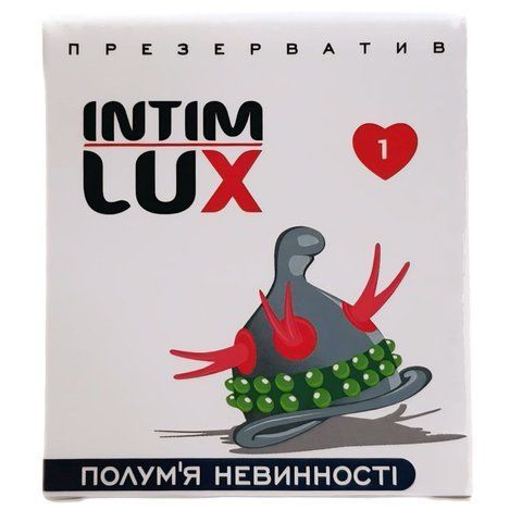 Презерватив з вусиками Intim Lux Полум'я невинності, 1 шт L3659 фото
