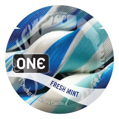 Презерватив ONE FlavorWaves Fresh Mint зі смаком освіжаючої м&rsquo;яти SX0752 фото