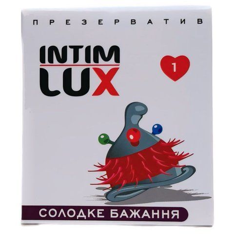 Презерватив з вусиками Intim Lux Солодке бажання, 1 шт L3628 фото