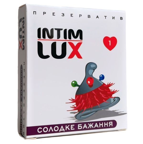 Презерватив з вусиками Intim Lux Солодке бажання, 1 шт L3628 фото
