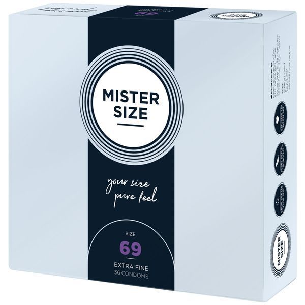 Презервативы Mister Size - pure feel - 69 (36 condoms), толщина 0,05 мм SO8055 фото