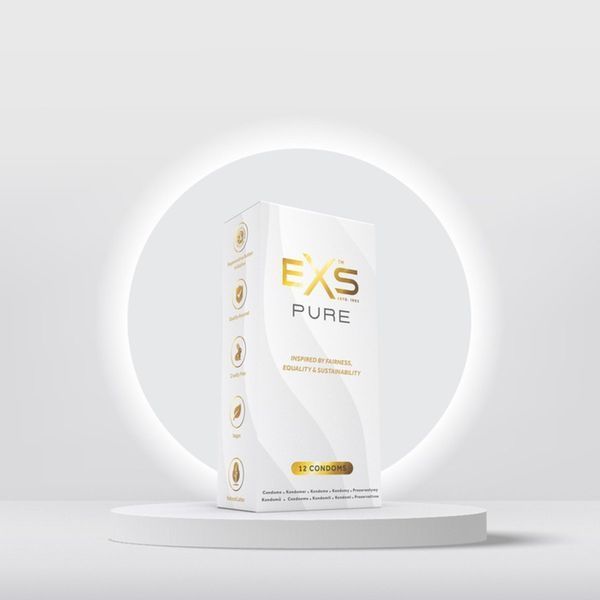 Надтонкі презервативи EXS PURE, веганські, 12 шт EXS08406 фото