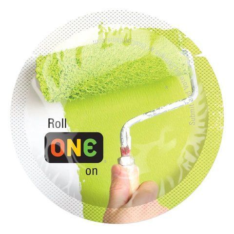 Презерватив салатовий ONE Color Sensations - Roll ONE on (Green) 1 шт SX0767 фото