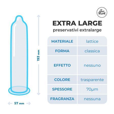 Презервативы увеличенного размера Love Match Extra Large, 6 шт 8118000007 фото