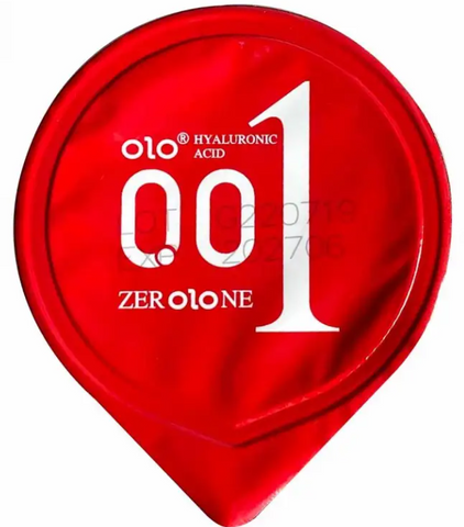 Презерватив возбуждающий OLO ZERO Red 0.01, согревающий эффект, 1шт OL09890 фото